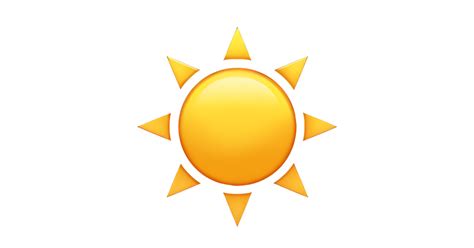 sonne emoji kopieren|☀ Bedeutung